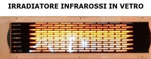 Irradiatore infrarossi vetro