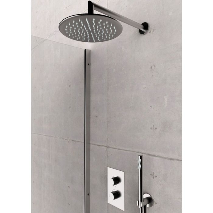 Ix Box Shower Supporto a Muro Porta Doccino con Presa Acqua in
