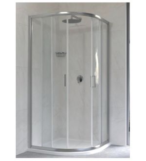 BOX DOCCIA SEMITONDO CON DUE PORTE SCORREVOLI PONSI SERIE GOLD