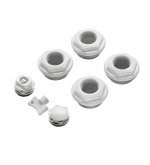Kit Blister con Riduzioni Verniciate, Tappino Cieco e Valvolina di Sfiato da 1/2" 