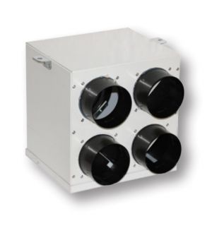 PLENUM DI DISTRIBUZIONE 1 INGRESSO Ø 125, 4 USCITE Ø 80 mm AERAULIQA