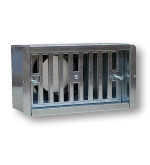 PLENUM GRIGLIA 200 x 100 mm ATTACCO POSTERIORE Ø 80 mm AERAULIQA