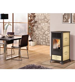 Italiana Camini Classica2 Pellet Stove Parchment 