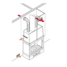 Edilkamin accessorio Kit canalizzazione DUE 