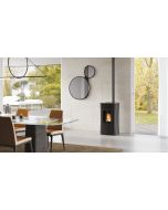 STUFA A PELLET EDILKAMIN DANIA AIR TIGHT C PLUS ACCIAIO 8 kW
