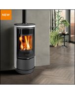 STUFA A LEGNA TERMOVANA VITRE 7,5 KW - METALLO NERO